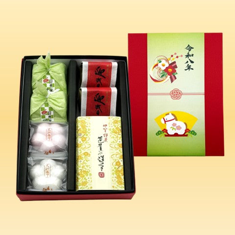 【迎春菓】新春干支菓（栗菓子・最中）